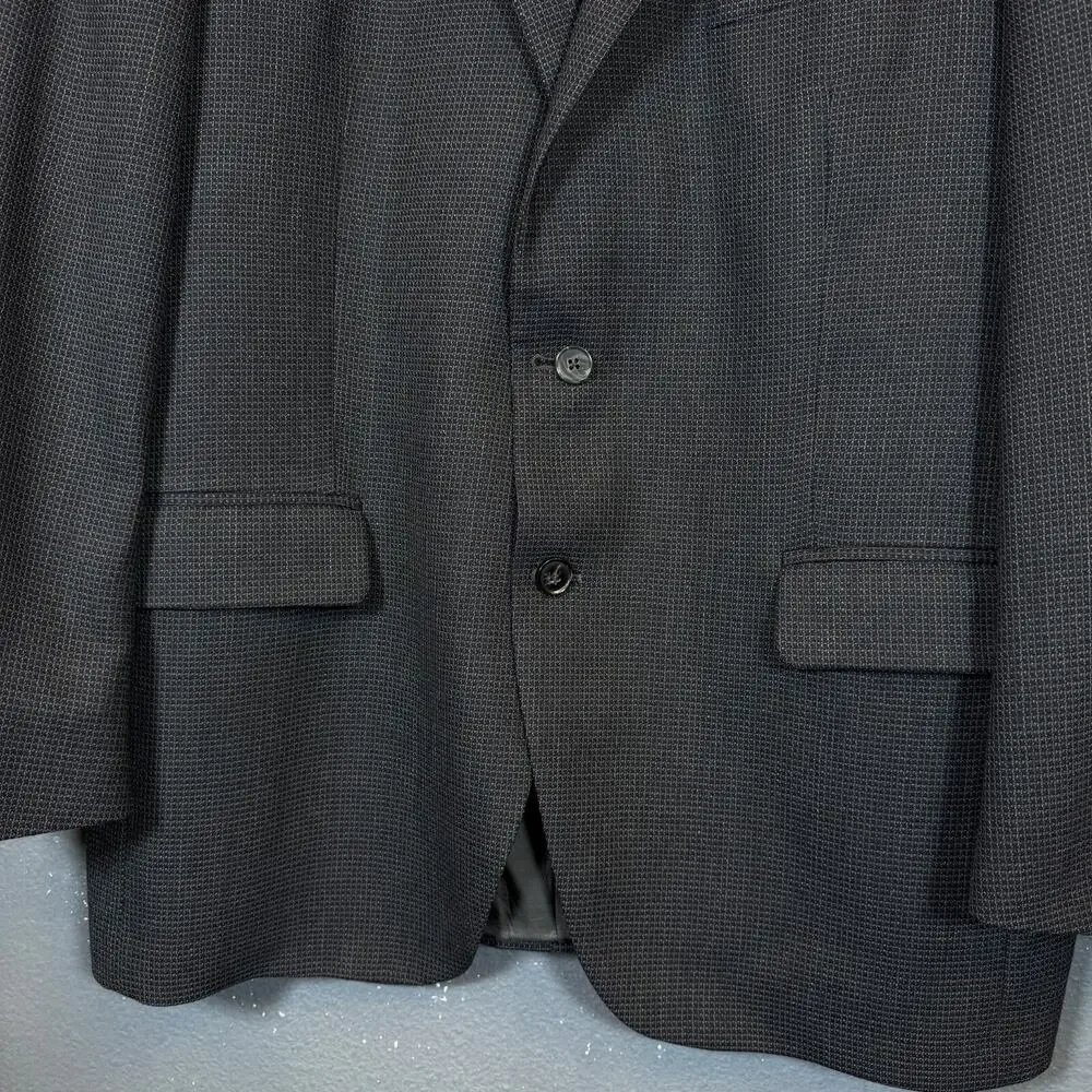 Peter Millar us44r men’s grey 100% wool suit jacket 2 dots blazer